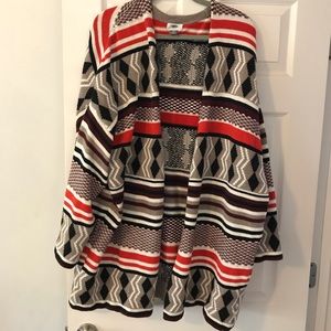 Aztec style long cardigan